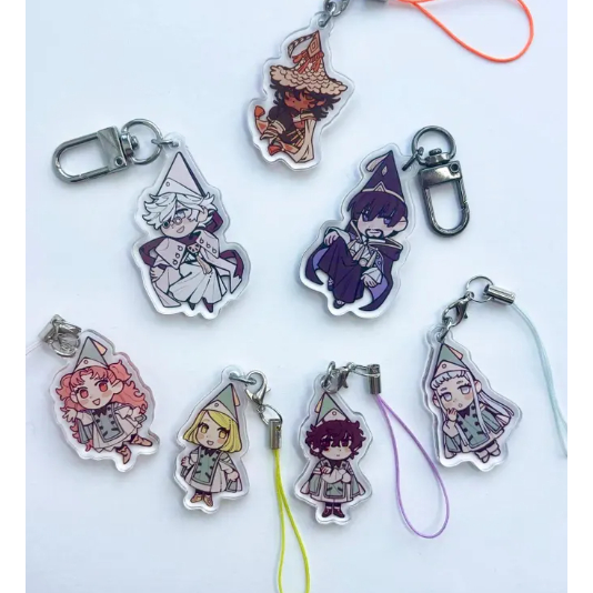 Witch Hat Atelier Keychains - Qifrey, Olruggio, Coco, Tetia, Agott, Richeh, Custas