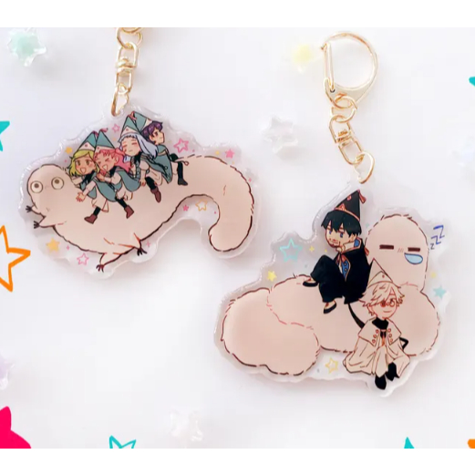 Witch Hat Atelier Group Acrylic Keychain | 2.5 inches | Brushbug + The Girls or Orufrey