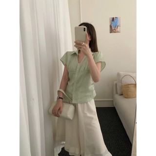 𝗔𝗱𝗮𝗺 𝗟𝗶𝗻𝗲𝗻 -|LY LINEN| - Áo Linen TƯNG PRE thắt eo sau