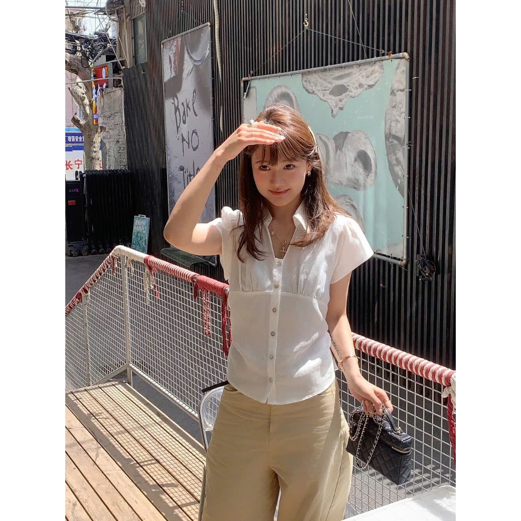 𝗔𝗱𝗮𝗺  - Áo Linen TƯNG PRE thắt eo sau