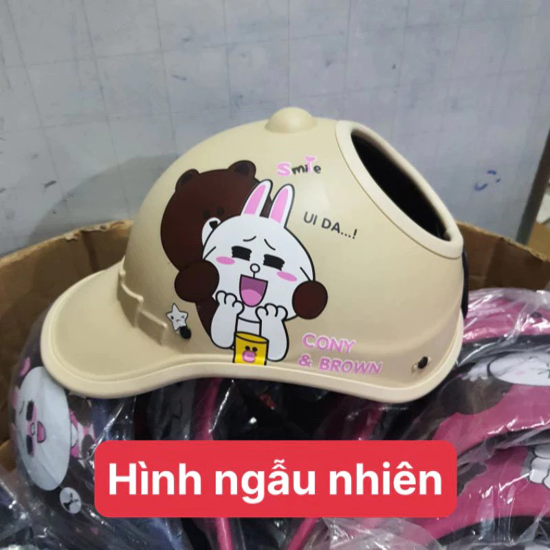 Mũ Bảo Hiểm Khoét Đỉnh buộc tóc cho nữ,Mũ Bảo Hiểm buộc tóc đuôi gà ,búi cao cho nữ