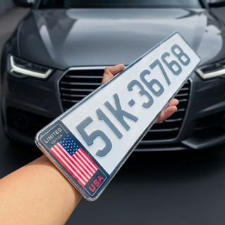 Decal Dán Biển Số Xe Ô Tô Logo Cờ Việt Nam - Tem Dán Biển Số Xe In UV Sắc Nét Full Mẫu
