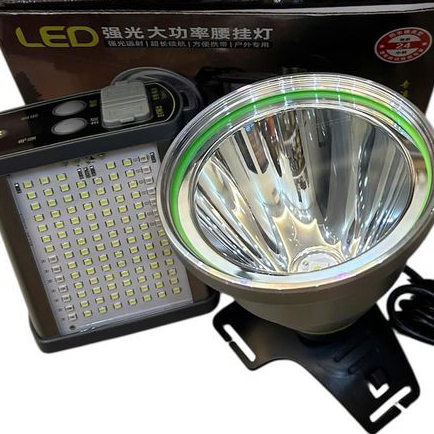 Đèn pin đội đầu kẹp bình siêu sáng chiếu xa XJ A500 đèn pin kẹp bình ác quy dùng đi soi nấm mối đi biển along