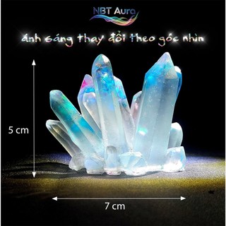 Tinh Thể Thiên Thanh Ánh Kim - Aurora Sky Crystal
