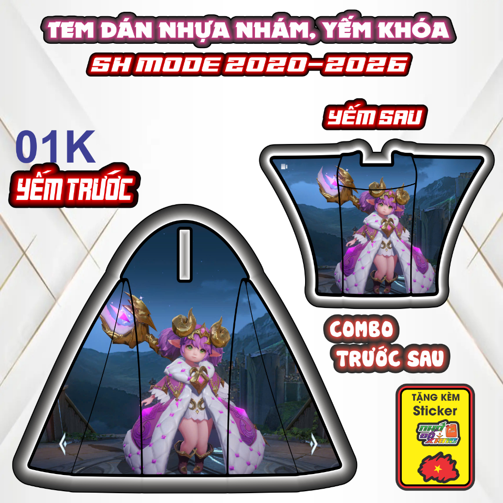 [Xả Kho] Tem Dán Nhựa Nhám SH MODE 2020-2026 Giá Sỉ - Sticker Trang Trí