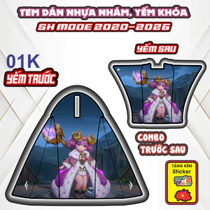 Tem Dán Nhựa Nhám SH MODE 2020-2026 Giá Sỉ - Sticker Trang Trí