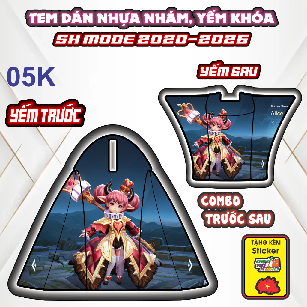 [Xả Kho] Tem Dán Nhựa Nhám SH MODE 2020-2026 Giá Sỉ - Sticker Trang Trí