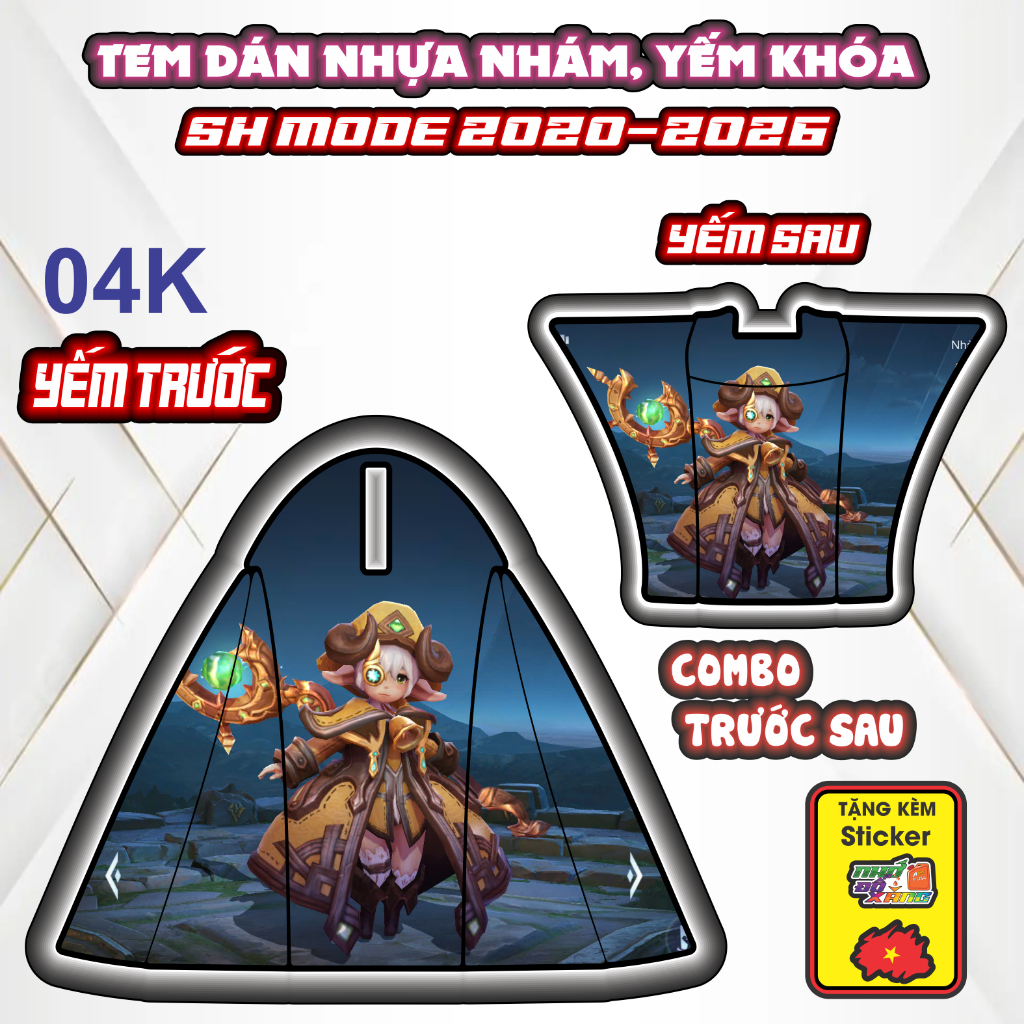 [Xả Kho] Tem Dán Nhựa Nhám SH MODE 2020-2026 Giá Sỉ - Sticker Trang Trí