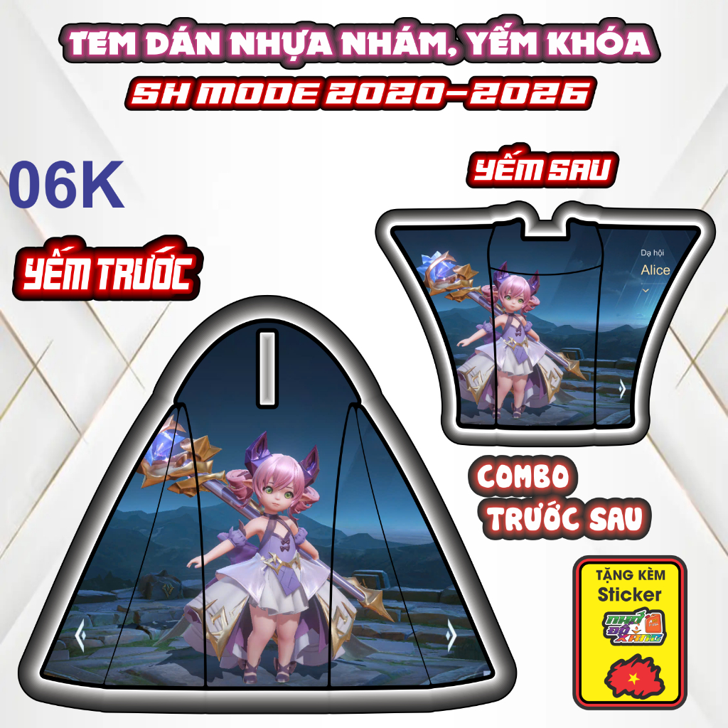 [Xả Kho] Tem Dán Nhựa Nhám SH MODE 2020-2026 Giá Sỉ - Sticker Trang Trí