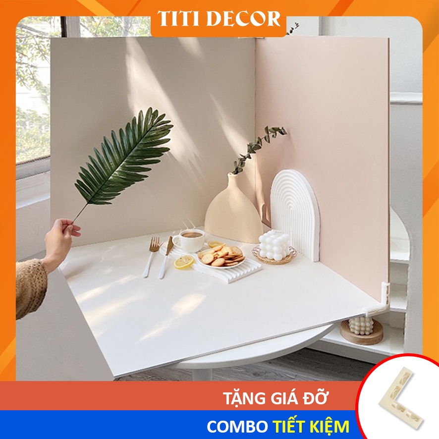 Tấm Phông Nền Chụp Ảnh Sản Phẩm Hai Mặt Kích Thước 60x60cm decor góc chụp ảnh - TiTi Decor - 1