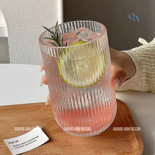BỘ 6 LY Thuỷ Tinh ĐÁY BẦU KẺ SỌC CHỊU NHIỆT | Phong Cách DECOR Sang Trọng, Chất Liệu Dày Dặn Cao Cấp