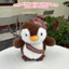 Gấu bông chim cánh cụt nâu chocolate dễ thương – Thú nhồi bông mềm mịn ôm ngủ, quà tặng cute
