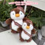 Gấu bông chim cánh cụt nâu chocolate dễ thương – Thú nhồi bông mềm mịn ôm ngủ, quà tặng cute