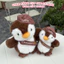 Gấu bông chim cánh cụt nâu chocolate dễ thương – Thú nhồi bông mềm mịn ôm ngủ, quà tặng cute