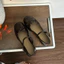 Giày Mary Jane Nữ Có Gót Đính Nơ CCB Phong Cách Vintage Hàn Quốc | Giày Búp Bê Quai Cài Gót Vuông 5cm Sang Chảnh