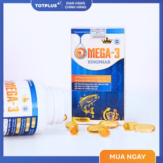 Omega-3 Kingphar - Hỗ Trợ Tăng Cường Trí Nhớ Và Cải Thiện Thị Lực - Hộp 60 Viên