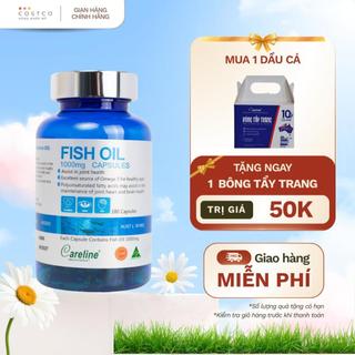 [HÀNG CÔNG TY] TPBVSK Dầu Cá Hồi - Hỗ Trợ Não Bộ, Tim Mạch & Thị Lực Careline Fish Oil 1000mg - Có Tem Phụ Tiếng Việt