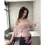 2Soonsumff Set bikini 3 mảnh áo lót buộc dây kèm áo giấy trễ vai, chân váy ngắn hoa lan sexy phong cách cho nữ