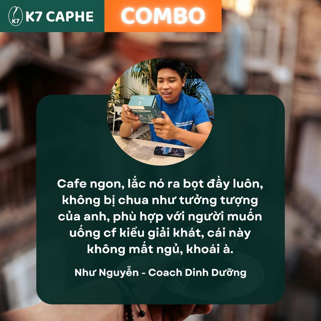 [COMBO] Cà phê sấy lạnh K7 Đường ăn kiêng la hán quả - Cà phê thơm, Vị ngọt thanh mát, 0 Calo, Tỉnh táo không ép tim