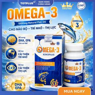 Omega-3 Kingphar - Hỗ Trợ Tăng Cường Trí Nhớ Và Cải Thiện Thị Lực - Hộp 60 Viên