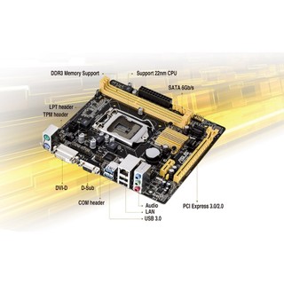 Mainboard ASUS H81M-P ( ITX-MINI LGA 1150) I like new Bảo hành 36 tháng bởi nhà cung cấp