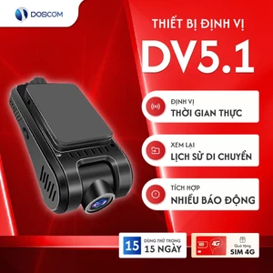 Camera Hành Trình 4G Tích Hợp Định Vị GPS DV5.1 Doscom - Định Vị Thời Gian Thực, Nghe Âm Thanh Xung Quanh