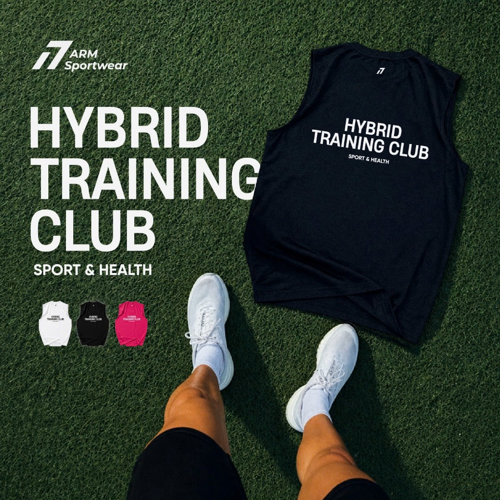 Áo Tank Top Thể Thao Nam ARM HYBRID TRAINING CLUB, Áo Ba Lỗ chạy bộ thoáng khí, vận động thoải mái