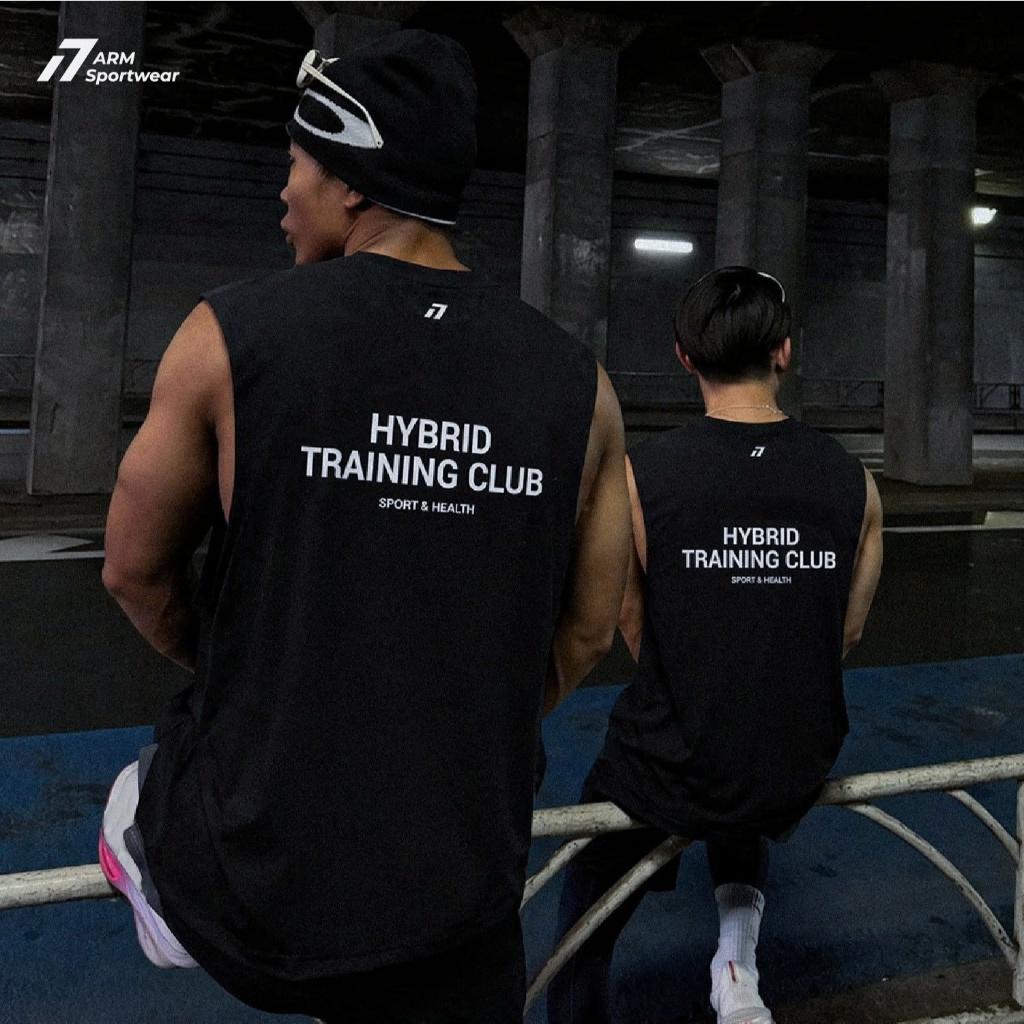 Áo Tank Top Thể Thao Nam ARM HYBRID TRAINING CLUB, Áo Ba Lỗ chạy bộ thoáng khí, vận động thoải mái