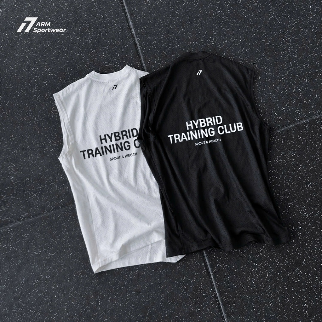 Áo Tank Top Thể Thao Nam ARM HYBRID TRAINING CLUB, Áo Ba Lỗ chạy bộ thoáng khí, vận động thoải mái