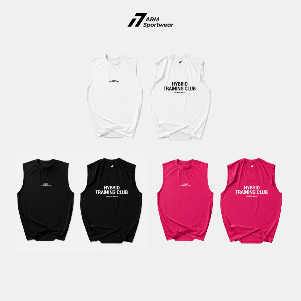 Áo Tank Top Thể Thao Nam ARM HYBRID TRAINING CLUB, Áo Ba Lỗ chạy bộ thoáng khí, vận động thoải mái