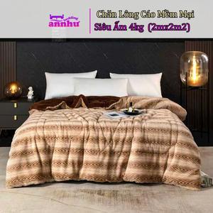 Chăn Lông Cáo Mềm Mại Siêu Ấm Nặng 4,2kg Kích Thước 2mx2m2 An Như Bedding