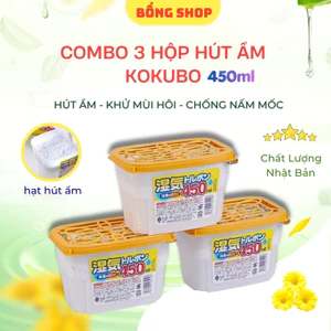 Combo 2 Hộp Hút Ẩm Khử Mùi Nhật Bản Kokubo Dung Tích 450ml, Hút Ẩm Không Gian Hiệu Quả, Bảo Vệ Đồ Dùng Khỏi Ẩm Mốc