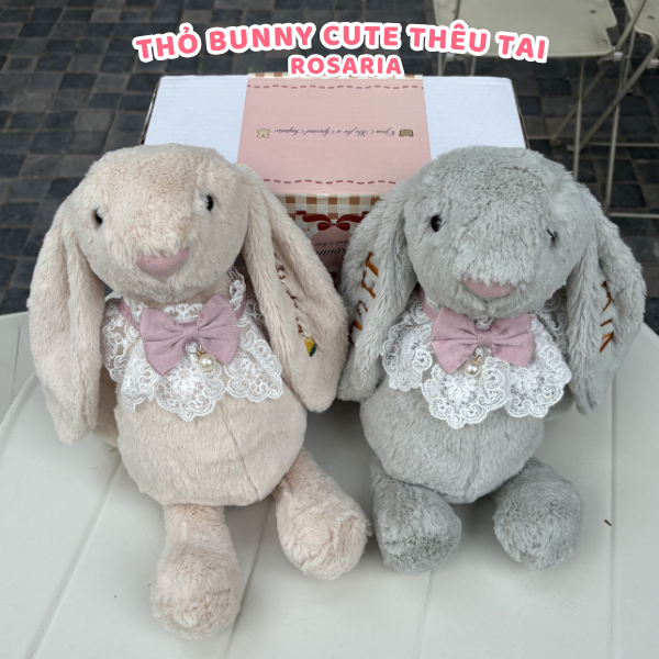 Set Quà Tặng Thỏ Bunny 40cm Thêu Tên Theo Yêu Cầu – Gấu Bông Cao Cấp Kèm Thiệp & Hộp Quà Sang Trọng
