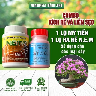 COMBO 1 LỌ RA RỄ NEM VÀ 1 LỌ KEO LIỀN SẸO MỸ TIẾN - Giúp ra rễ và liền sẹo khi ghép cây trồng