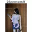 2Soonsumff Set bikini 3 mảnh áo lót buộc dây kèm áo giấy trễ vai, chân váy ngắn hoa lan sexy phong cách cho nữ