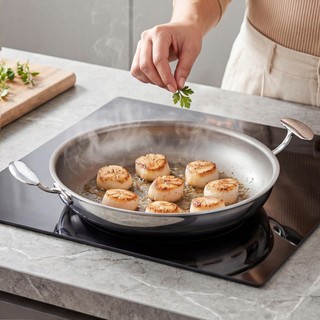 [Chính hãng] Chảo cạn inox không dính vi điểm Oyatton [846] 28/30cm, không cần căn nhiệt, chống dính trọn đời O846