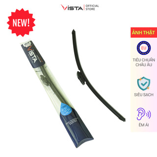Gạt Mưa Vista Thân Mềm Cao Cấp - Ecoflat - Tiêu Chuẩn Cho Xe Ô Tô Audi Q5 - Lưỡi Silicon - Tiêu Chuẩn Châu Âu