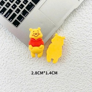 Set Charm Gấu Pooh Honey Cute 🍯 Charm Winnie Pooh dễ thương tone vàng xinh style Hàn Quốc gắn dép crocs DIY```