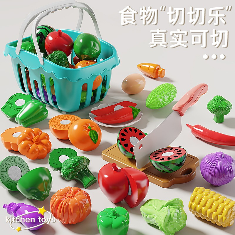 Đồ Chơi Cắt Hoa Quả Rau Củ Trái Cây Bóc Tách Rau Củ Quả Hải Sản Kèm Hộp Đựng Nấu Ăn Nhà Bếp-Đồ Chơi PUPU HOUSE