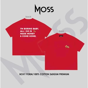 ÁO THUN BOXY IN HÌNH GẤU "SIGNALBEAR V2 " - BOXY FORM - COTTON 100% 260GSM PREMIUM MOSS.STU