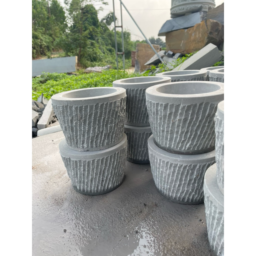 Cối Đá tự Nhiên Nguyên Khối Đường Kính 24 cao 17cm
