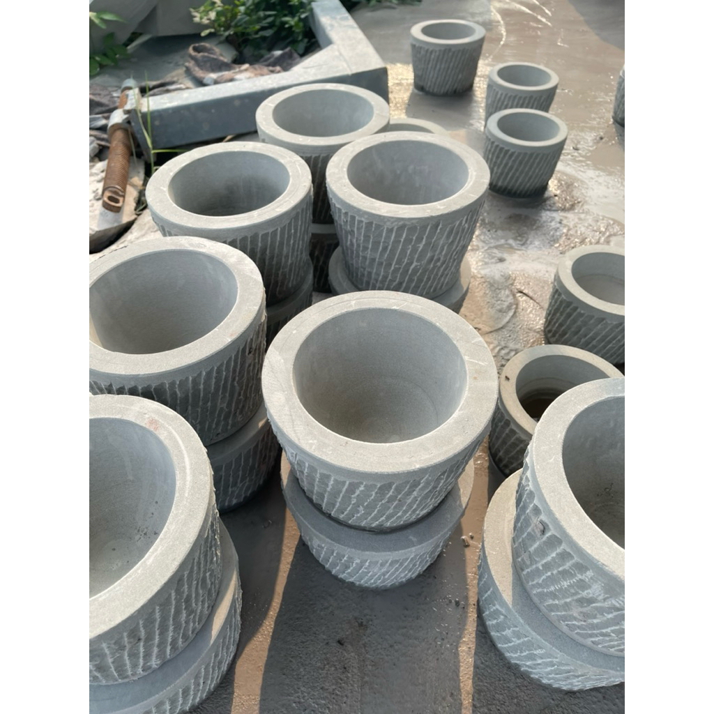 Cối Đá tự Nhiên Nguyên Khối Đường Kính 24 cao 17cm
