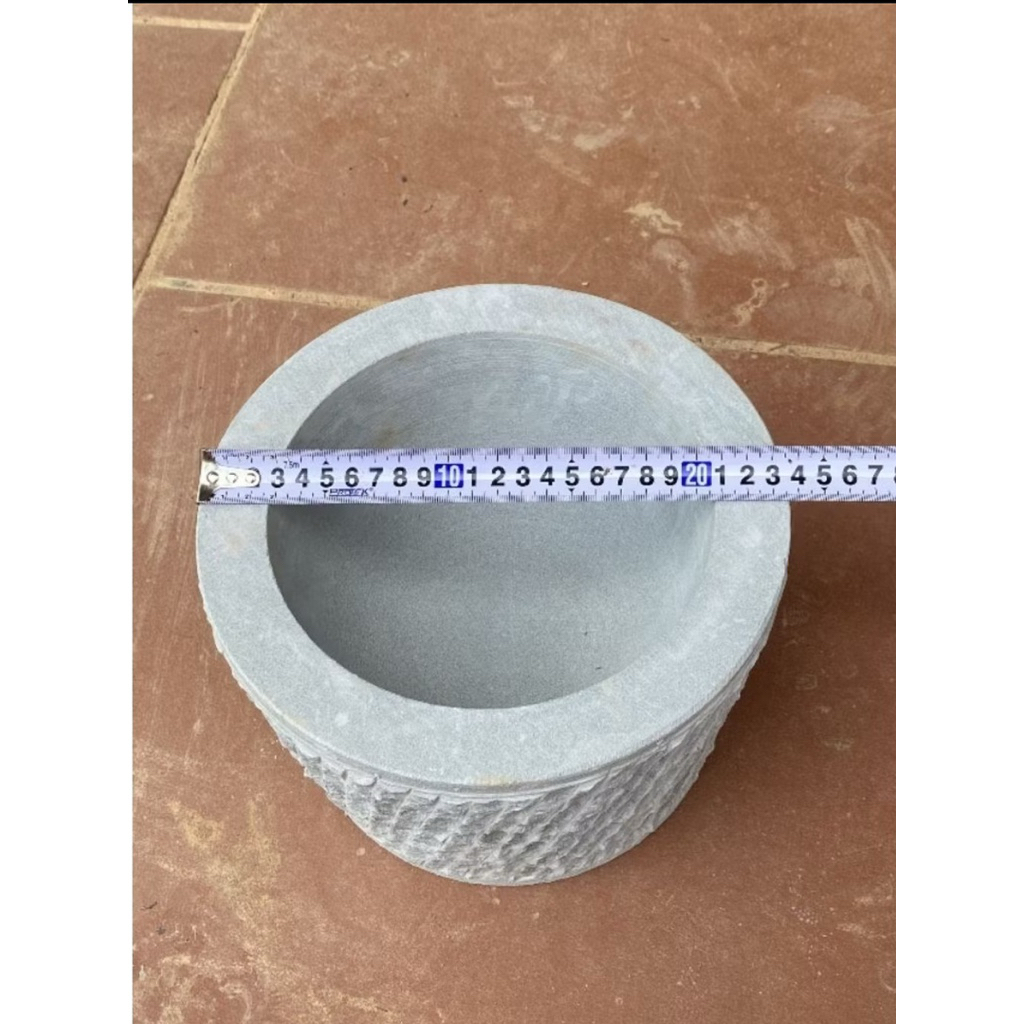 Cối Đá tự Nhiên Nguyên Khối Đường Kính 24 cao 17cm