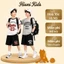 Bộ Đồ Bé Trai Cộc Tay Cotton 100% Quần Cotton Form Rộng Style Hàn Mặc Mát Size 18-55kg B2