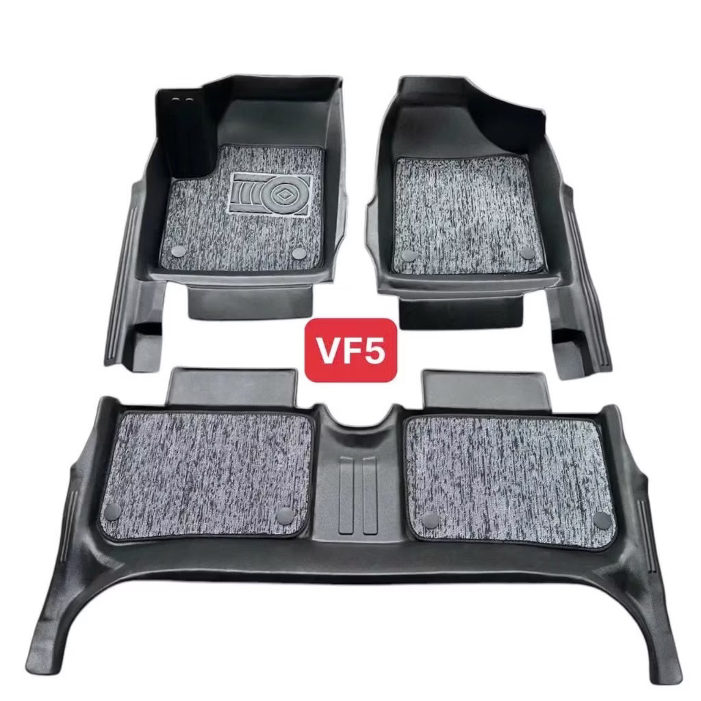 Thảm lót sàn nhựa TPE 5D cho xe Vinfast VF5 Hàng cao cấp
