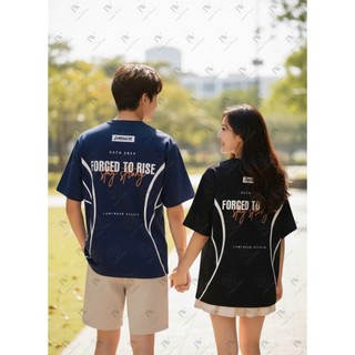 Áo Thun Unisex Lumi Wear E01 Form Boxy Nam Nữ - Áo Phông Cổ Tròn In 2 Mặt Vải Poly Cao Cấp Co Giãn
