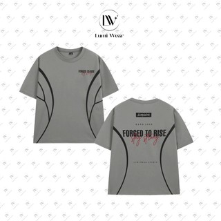 Áo Thun Unisex Lumi Wear E01 Form Boxy Nam Nữ - Áo Phông Cổ Tròn In 2 Mặt Vải Poly Cao Cấp Co Giãn