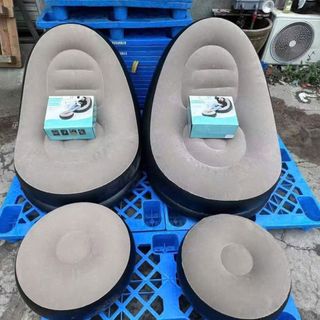 Ghế lười hơi,Ghế hơi Tựa Lưng,sofa hơi Bọc Nhung Mềm Mại