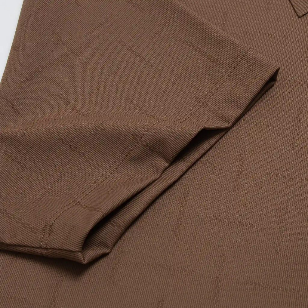 Áo Polo màu nâu Nam Insidemen Regular Fit mềm mai, co giãn IPS103AS2