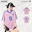 RICXIE Áo Thun Lưới Nam Nữ Số 5 Oversize Phối Bóng Chiếu Cao Cấp Tốp Áo Thể Thao Basic Hottrend Casual